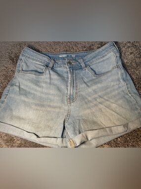 Old Navy Light Blue Rolled Hem Denim Shorts